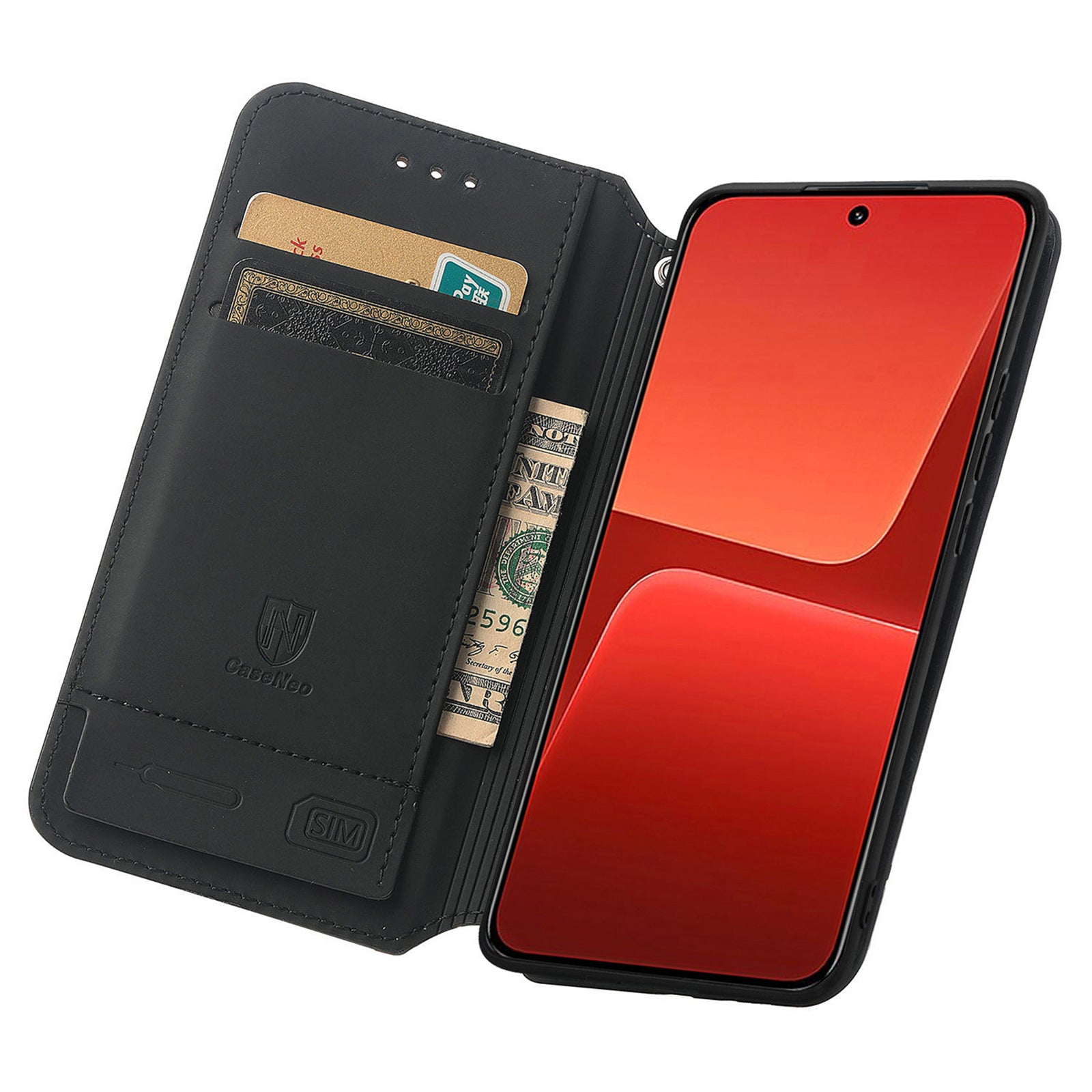CASENEO 001 Series Pattern Printing Phone Case for Xiaomi 13 5G PU Leather Stand Magnetic Absorption RFID Blocking Cover with Wallet CASENEO 001 Series Pattern Printing Phone Case for Xiaomi 13 5G PU Leather Stand Magnetic Absorption RFID Blocking Cover with Wallet